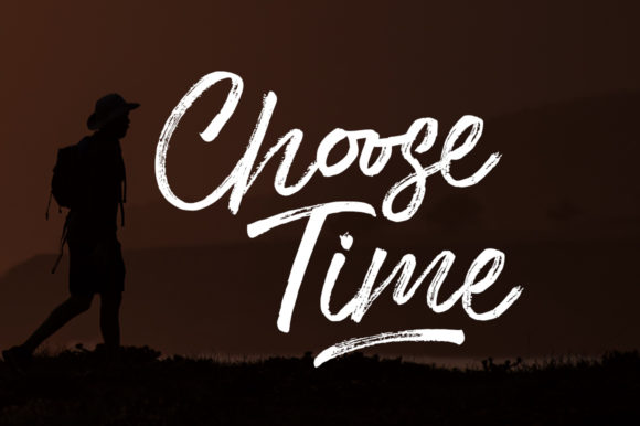 Choose Time: The Handwritten Typeface for Scroll-Stopping Brand Visuals