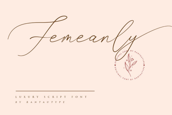 Femeanly: The Handwritten Typeface for Elegant Brand Identities