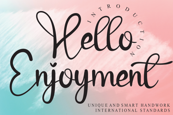 Hello Enjoyment: A Handwritten Typeface for Editorial Joy
