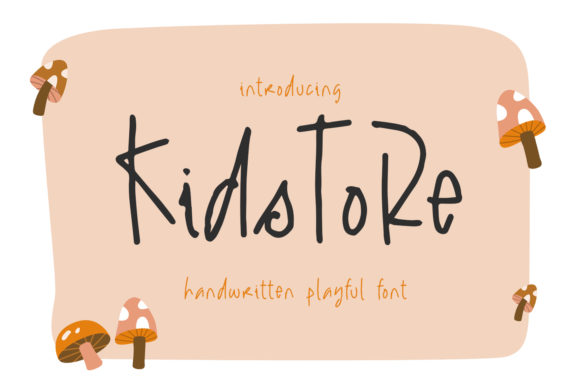 Kidstore Font: A Handwritten Typeface for Creative Crafters