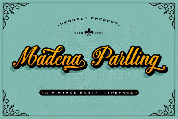 Madena Parlling: A Script Font for Modern Web Branding