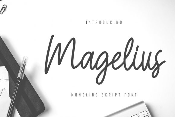 Magelius: A Handwritten Typeface for Elegant Editorial Design