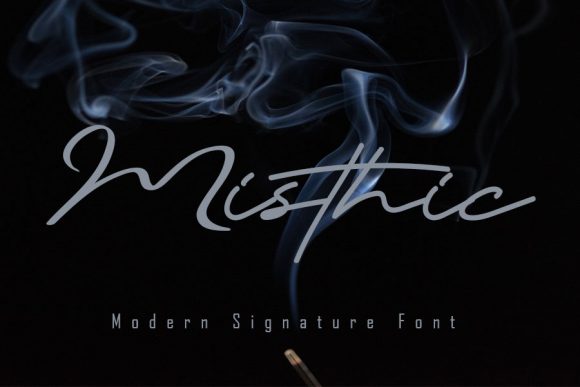 Misthic: The Modern Script Typeface for Scroll-Stopping Visuals