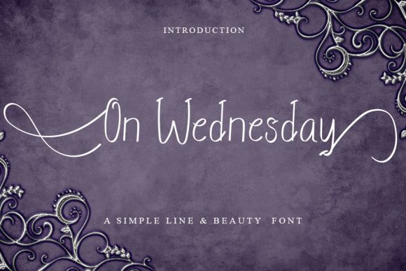 On Wednesday: A Handwritten Font for Luxury Craft Projects