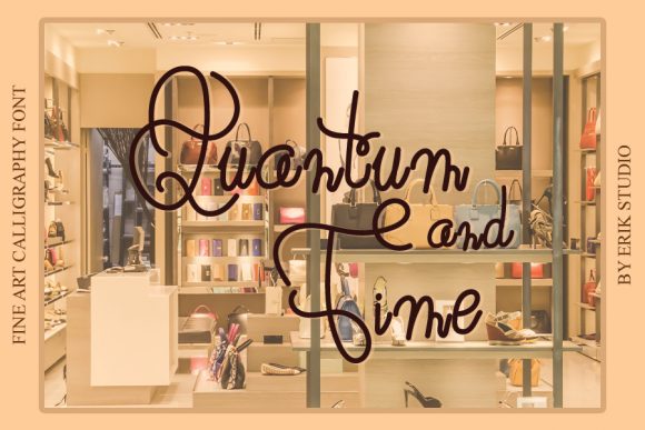 Quantum and Time: A Delicate Script for Polished Brand Identity