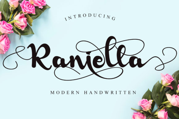Raniella: A Sweet Script Font for Editorial Design