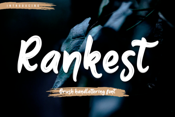 Rankest: A Brush Handwritten Typeface for Editorial Elegance