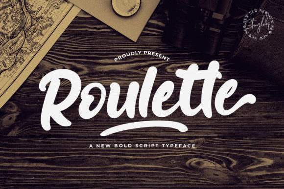 Roulette Script Typeface: Bold Vintage Typography for Digital Branding