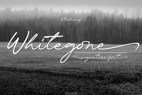 Whitegone: A Timeless Handwritten Typeface for Polished Brand Identity
